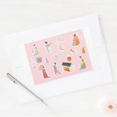 Chinese Theme Digital Stickers  | Country Edition 長方形シール (封筒)