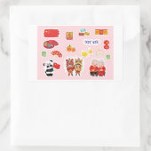 Chinese Theme Digital Stickers  | Country Edition 長方形シール (バッグ)