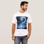 Chinese Water Dragon Art Fantasy Design With Coral Tシャツ (正面フル)