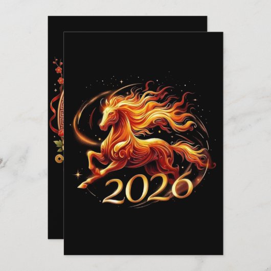 Chinese Year of Horse 2026 Celebrations シーズンカード (正面/裏面)