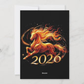 Chinese Year of Horse 2026 Celebrations シーズンカード (裏面)