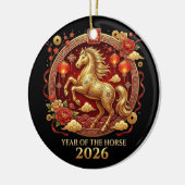 Chinese Year of Horse 2026 Celebrations セラミックオーナメント (左)