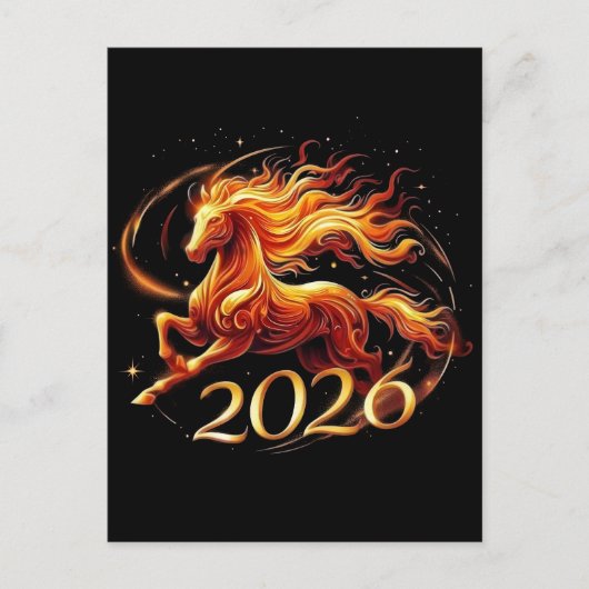 Chinese Year of Horse 2026 Celebrations ポストカード (正面)