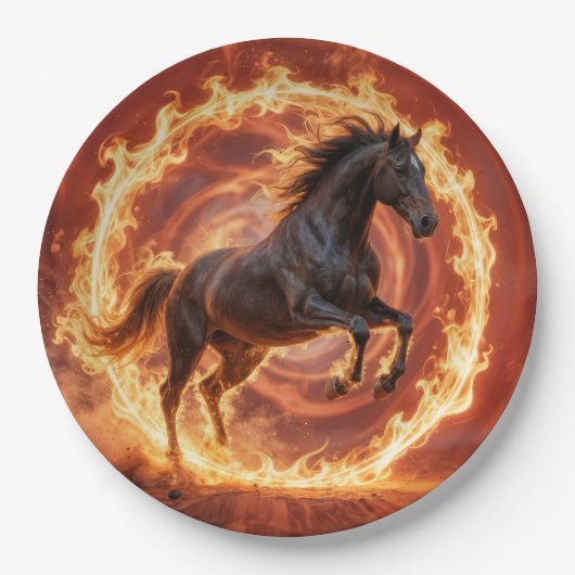 Chinese Year of the Fire Horse ペーパープレート (正面)