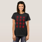 Chinese Zodiac Animal Signs Lunar Chinese New Year Tシャツ (正面フル)
