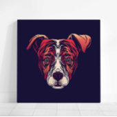 Chinese Zodiac Dog Wall Print | Rustic Farmhouse  キャンバスプリント