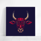 Chinese Zodiac Ox Wall Art Print Japandi Decor キャンバスプリント