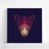 Chinese Zodiac Rat Wall Art Print | Japandi Decor キャンバスプリント
