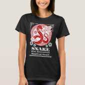 Chinese Zodiac Snake Personality Tシャツ (正面)