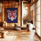 Chinese Zodiac Tiger Wall Art Print Japandi Decor キャンバスプリント
