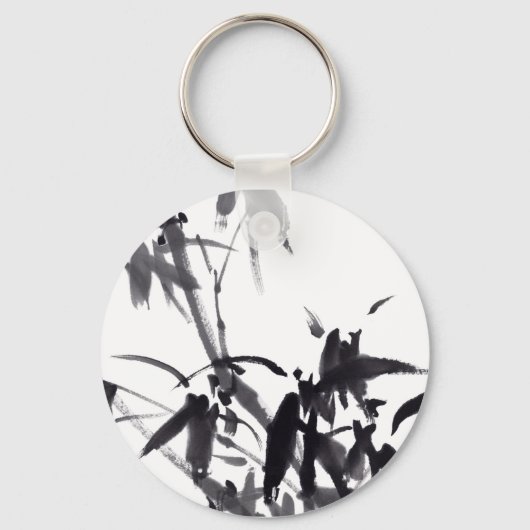Chinesische Bambus-Tuschekunst  キーホルダー (正面)
