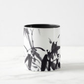 Chinesische Bambus-Tuschekunst マグカップ (中央)