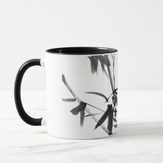 Chinesische Bambus-Tuschekunst マグカップ (左)