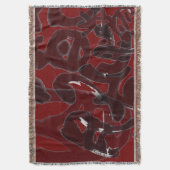 Chinesische Kalligraphie- Dao folgt der Natur 道法自然 スローブランケット (正面縦)