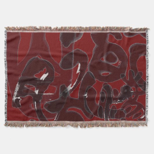 Chinesische Kalligraphie- Dao folgt der Natur 道法自然 スローブランケット (正面)