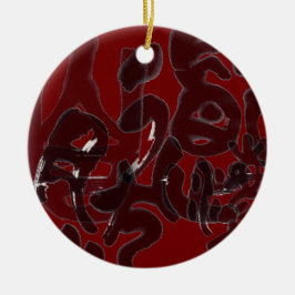 Chinesische Kalligraphie- Dao folgt der Natur 道法自然 セラミックオーナメント