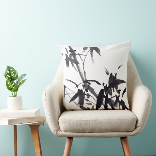 Chinesische Kunst mit Bambusmotiv クッション (椅子)