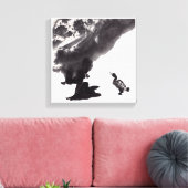 Chinesische Kunst mit Entenmotiv キャンバスプリント (インサイチュ (リビング))