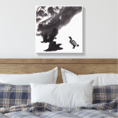 Chinesische Kunst mit Entenmotiv キャンバスプリント (インサイチュ (寝室))