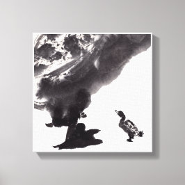 Chinesische Kunst mit Entenmotiv キャンバスプリント