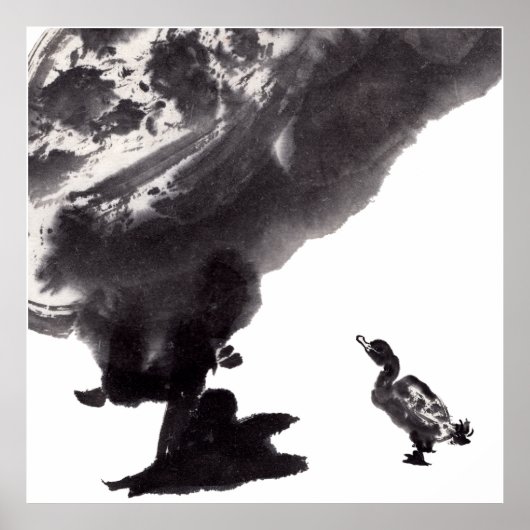 Chinesische Kunst mit Entenmotiv ポスター (正面)