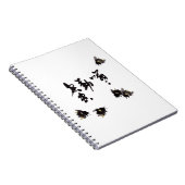 Chinesische Kunst mit Kalligraphie & Hummelmalerei ノートブック (右側)