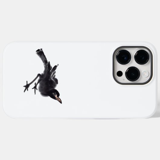 Chinesische Kunst mit Vogelmalerei Case-Mate iPhoneケース (裏面 (横))