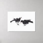 Chinesische Kunst mit Vogelmotiv キャンバスプリント (正面)