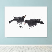 Chinesische Kunst mit Vogelmotiv キャンバスプリント (インサイチュ (ウッドフロア))