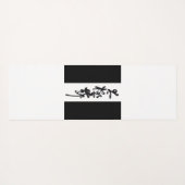 Chinesische Kunst  Tai Chi Tanz in Schwarz & Weiß ヨガマット (裏面(横))