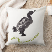 Chinesische Tuschekunst mit Entenmotiv クッション (ブランケット)