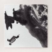 Chinesische Tuschekunst mit Entenmotiv ジグソーパズル (横)