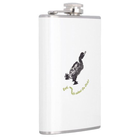 Chinesische Tuschekunst mit Entenmotiv フラスク (右)