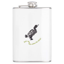 Chinesische Tuschekunst mit Entenmotiv フラスク