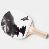 Chinesische Tuschekunst   mit Entenmotiv 卓球ラケット (横)