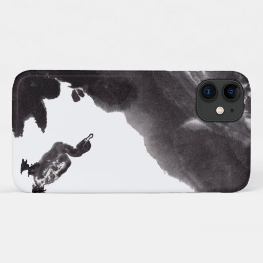 Chinesische Tuschekunst mit Entenmotiv Case-Mate iPhoneケース (裏面(横))