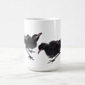 Chinesische Tuschekunst mit Vogelmotiv コーヒーマグカップ (中央)