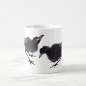 Chinesische Tuschekunst mit Vogelmotiv モーフィングマグカップ (中央)