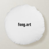 Chinesische Tuschekunst mit Vogelmotiv ラウンドクッション (裏面)