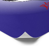 Chinesisches Stanzeichen - Hahn Poster ポスター (角)