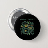 Chinga La Migra プロ移民 ファシズム 人権 缶バッジ (正面&裏面)