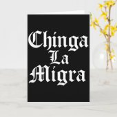 Chinga La Migra レジスト アイス カード (黄色い花)