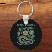 Chinga La Migra 移民 トランプ 2025 キーホルダー (正面)