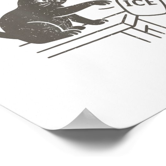 Chinga La Migra Immigration Abolish Ice Funny Cat  ポスター (角)