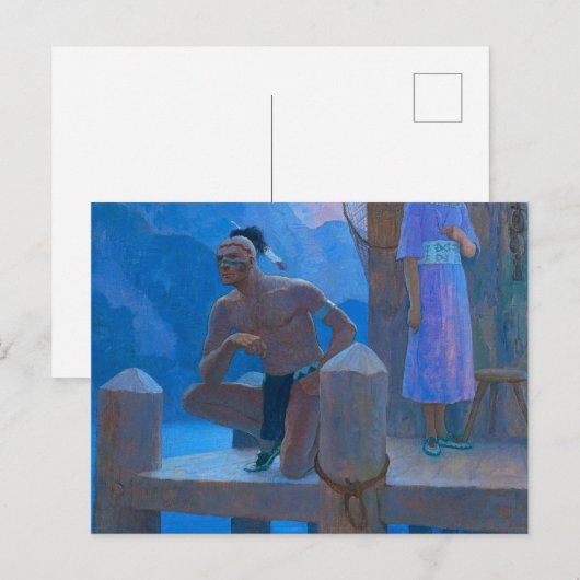 Chingachgook by Newell Convers Wyeth ポストカード (正面/裏面)