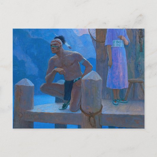 Chingachgook by Newell Convers Wyeth ポストカード (正面)