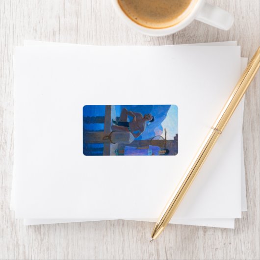 Chingachgook by Newell Convers Wyeth ラベル (インサイチュ)