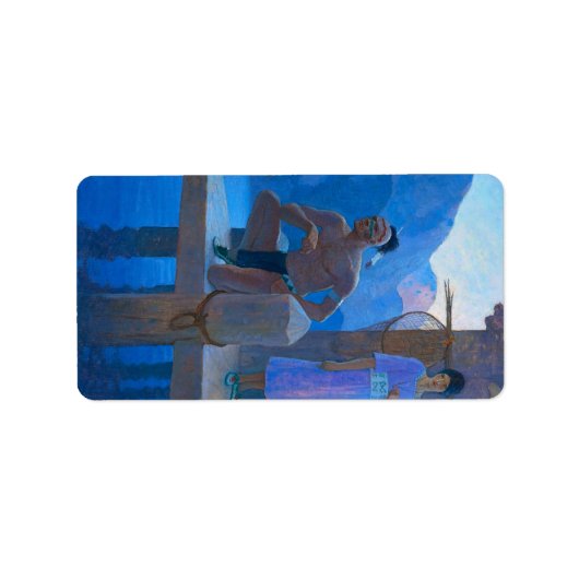 Chingachgook by Newell Convers Wyeth ラベル (正面)