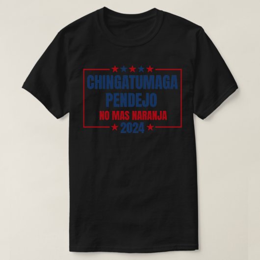 CHINGATUMAGA 2024選挙ハット Tシャツ (デザイン正面)