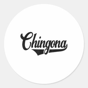 Chingona、クールラテンアメリカ系女性、ウィメンズシンコデマヨスペインの ラウンドシール